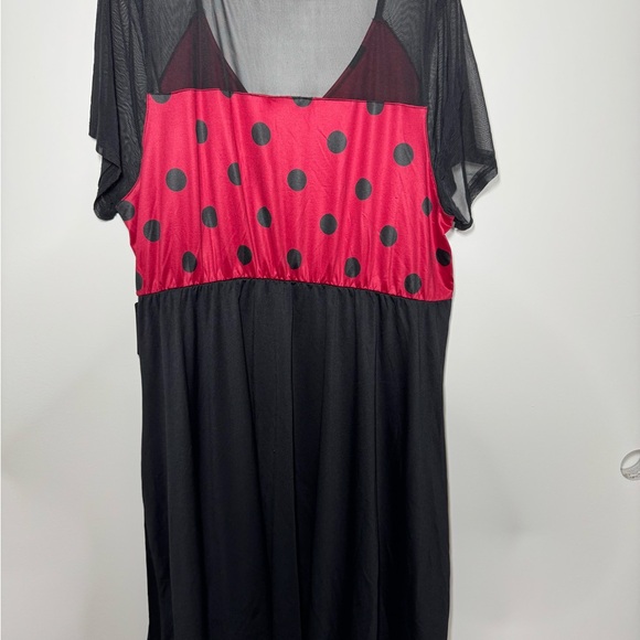 NWT Torrid Ladybug Mini Cute Red Black Costume Dress Size 3 22/24 3X - Picture 8 of 8